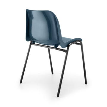 Eco Plastic Stacking Chair - Blue - 430mm
